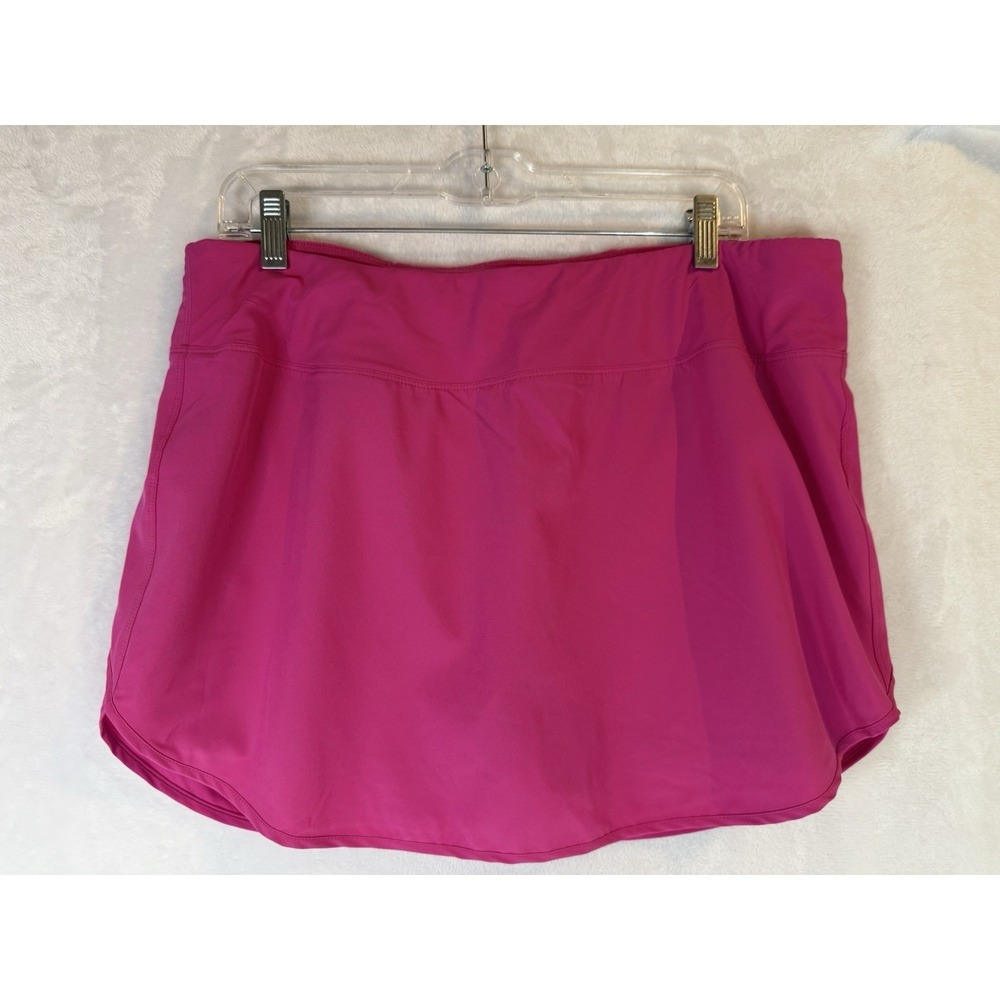 Etonic Pink Athletic Skort Large Golf Tennis Running Skirt Built In Shorts